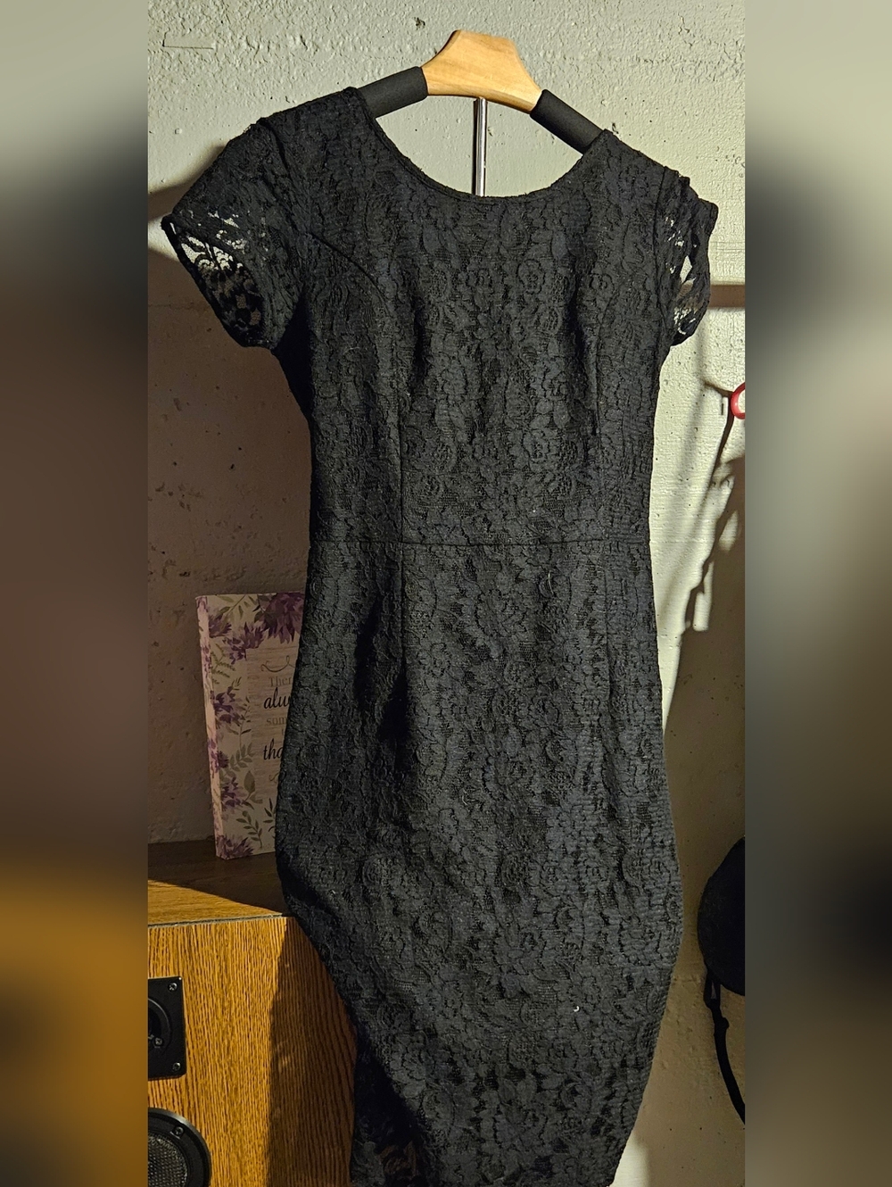 Forever 21 Midnight Black Lace Mini Dress (S)